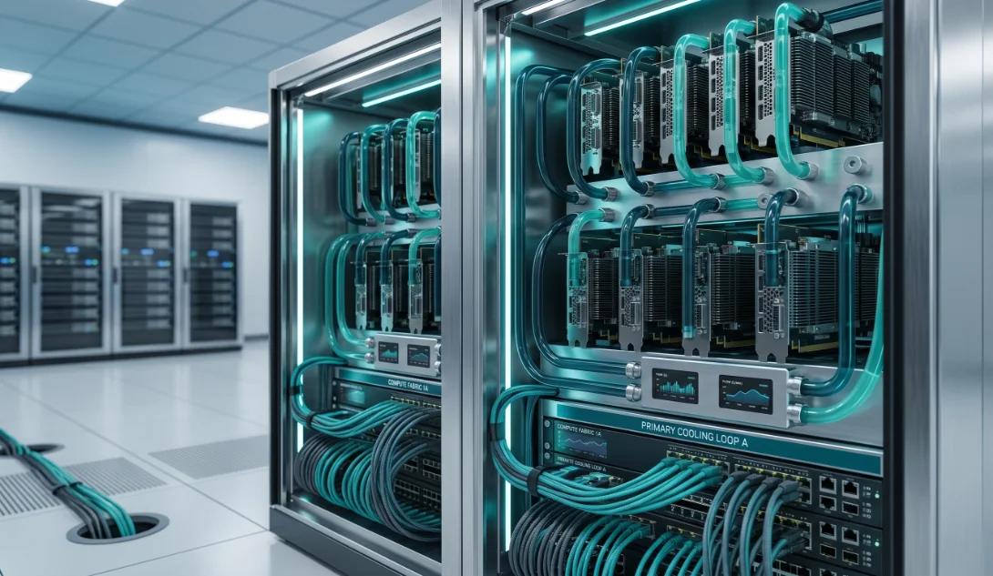 Racks de GPU con refrigeración líquida